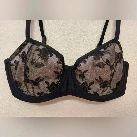 Felina Women's Sabrina Floral Plunge Contour Bra Size 34 C - Picture 3 of 8